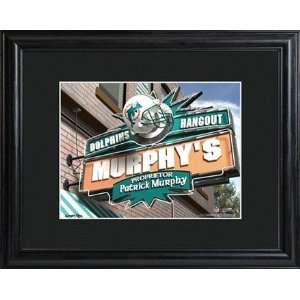  Miami Dolphins NFL Pub Sign in Wood Frame