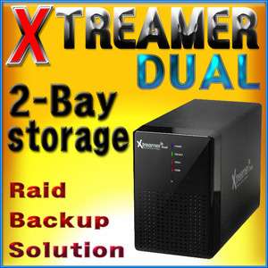 XTREAMER Dual 3.5 RAID External Storage 2 BAY 4TB MAX  
