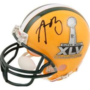 Aaron Rodgers Autographed Mini Helmet  Details Green Bay Packers 
