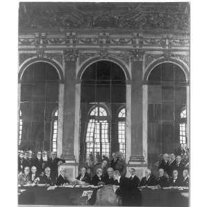   of the Peace Treaty,Hall of Mirrors,Versailles,France,June 28,1919