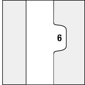  Legal Closing Set Dividers Individual Numerical Tabs (6 