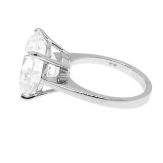 STERLING SILVER ROUND CZ SOLITAIRE ENGAGEMENT RING(123)  
