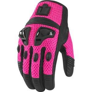  Icon Justice Mesh Womens Gloves Pink Automotive