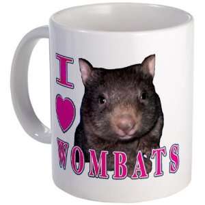  I Love Heart Wombats Cute Mug by  Kitchen 