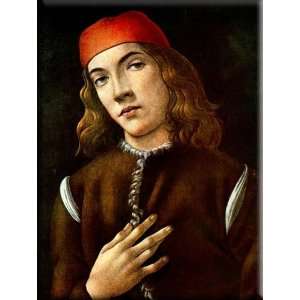   Man 23x30 Streched Canvas Art by Botticelli, Sandro