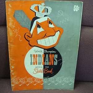  1949 Cleveland Indians Team Signed Sketch Book