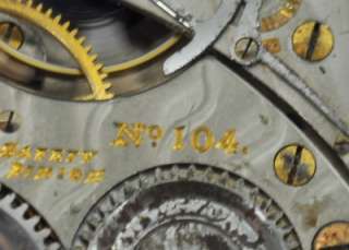 1917 Hampden No. 104 23J 16s 20 Year Gold Filled Case Pocket Watch 
