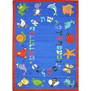  Joy Carpets ABC Animals© (Hebrew Alphabet) Blue   10 9 x 
