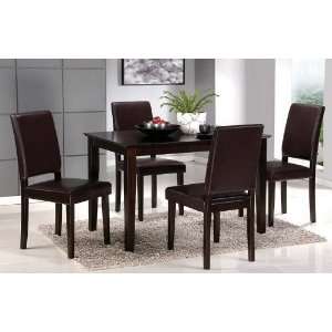  5 Piece Dining Set in Rich Cappuccino   Coaster
