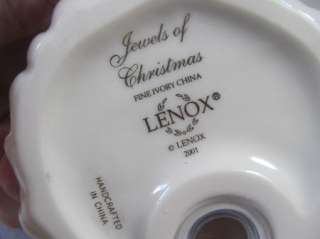 LENOX JEWELS OF CHRISTMAS SALT PEPPER SHAKER SET NIB  