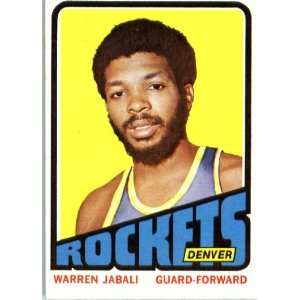  1972 73 Topps Basketball #205 Warren Jabali Denver Rockets 