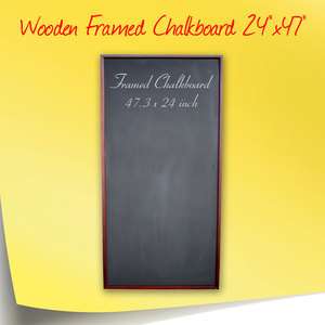 Wooden Framed Chalkboard 24x47  