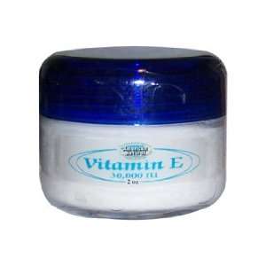  American Natural Vitamin E Cream 30000 IU 2 oz Skin Care 