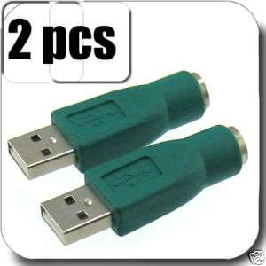PS2 KEYBOARD MOUSE TO USB PORT CONVERTER ADAPTER PC X2  