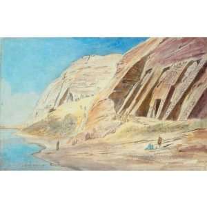   paintings   Edward Lear   24 x 24 inches   Abou Simbel