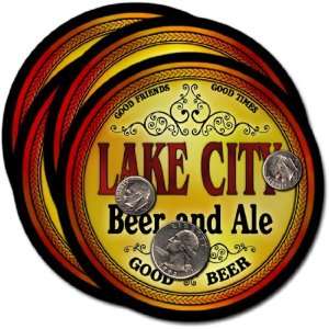 Lake City, IA Beer & Ale Coasters   4pk