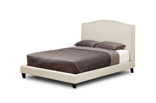 Fabric Platform Bed – Queen Size in Aisling Cream  