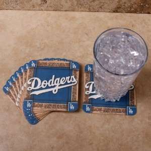 MLB L.A. Dodgers 8 Pack Absorbent PaperKraft Coasters 