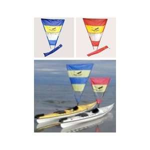   Sails Kayak Downwind Sail   Mid Size Red/Yellow