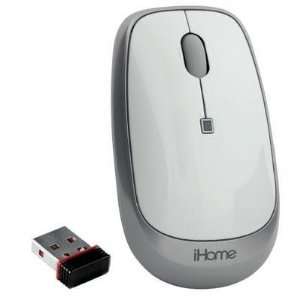   iHome IH M181ZS WHITE WIRELESS LASER NOTEBOOK MOUSE 