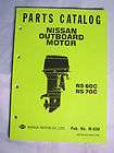 NOS Nissan M 680 Outboard Boat Motor Parts Catalog NSF 5A, NSF 4A