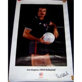  Autographed Tom Selleck 1984 Volleyball Poster (Movie 