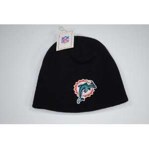 Miami Dolphins Black Knit Beanie Cap Winter Hat 