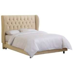  Skyline Furniture Tufted Wingback Low Profile Bed