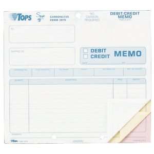  Debit/Credit Memo, 3 Parts, 8 1/2x7