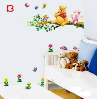 DIY Wall Baby Stickers Disney Winnie the Pooh Kids Nursery Room Decal 