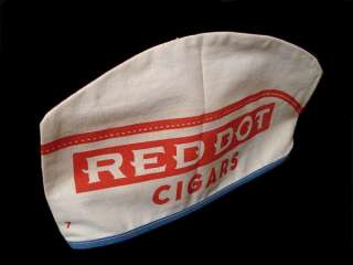 NEAT ADV HAT FOR RED DOT CIGARS ~ GOOD SHAPE AS SEEN THE PICS ~ 11 X 