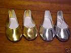 SILVER Shiney Princess Shoes fits American Girl & 18 Doll New