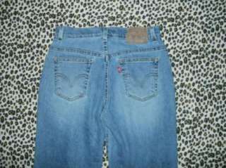   550 petite 6P M stretch RELAXED fit Tapered leg jeans 27x27.5  