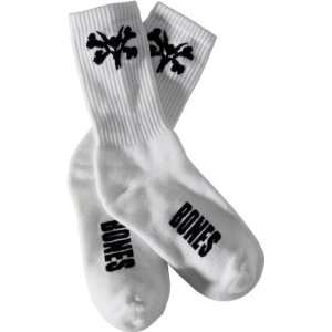  BONES WHEELS Rat Socks (White, One Size Fits All) Sports 