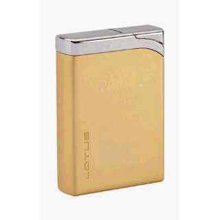   Gold Velour / Chrome Torch Flame Windproof Lighter