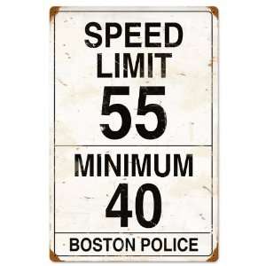 Speed Limit 55 Metal Sign