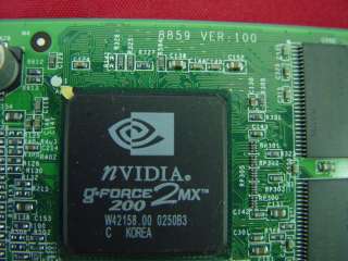 nVidia Geforce2 MX 200 DVI Slim Video Card 279777 001  