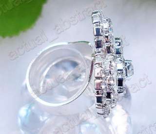 wholesale12xCzech rhinestone crystal ring clear free  