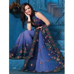  Designer Bollywood Style Pure Georgette Party Wear Saree 