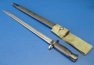 British WW2 Made WSC P1907 303 Bayonet with Scabbard & P1908 Frog 