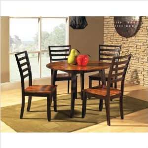   Double Drop Leaf Dining Table in Multi Step Acacia Furniture & Decor