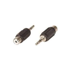 Grey 3.5mm Stereo Male to RCA Female Audio Adapter  
