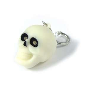 CUTE SKULL Light Up KEYCHAIN With Sound FX 