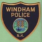 WINDHAM NEW HAMPSHIRE NH POLICE WPD PD