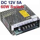 NEW 5A 12V 60W Switching DC to AC Switch Power Supply Driver for LED 