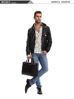  mens Genuine Leather mesenger shoulder bag Handbag 