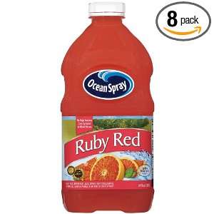 Ocean Spray Ruby Red Grapefruit Drink, 64 Ounce (Pack of 8)  
