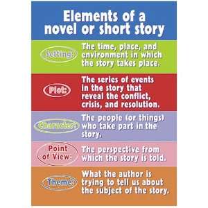   value Poster Elements Of A Novel By Trend Enterprises Toys & Games