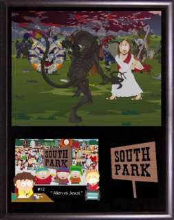 South Park Plaque Set w/ Card   SET 12   Jesus vs Alien  