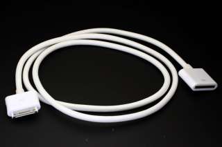1x 30 Pin Dock extension cable male to female Sync your iPad, iPhone 